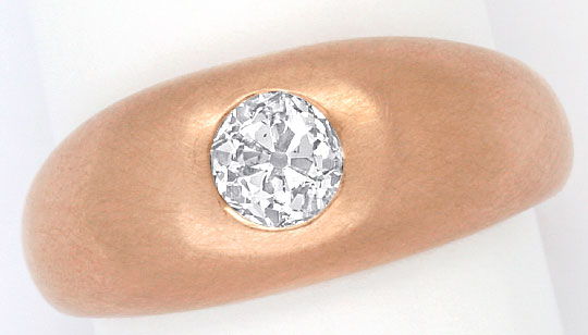 Foto 2 - Rotgold-Diamant Band Ring Altschliff Diamant 0,61 Carat, R1777
