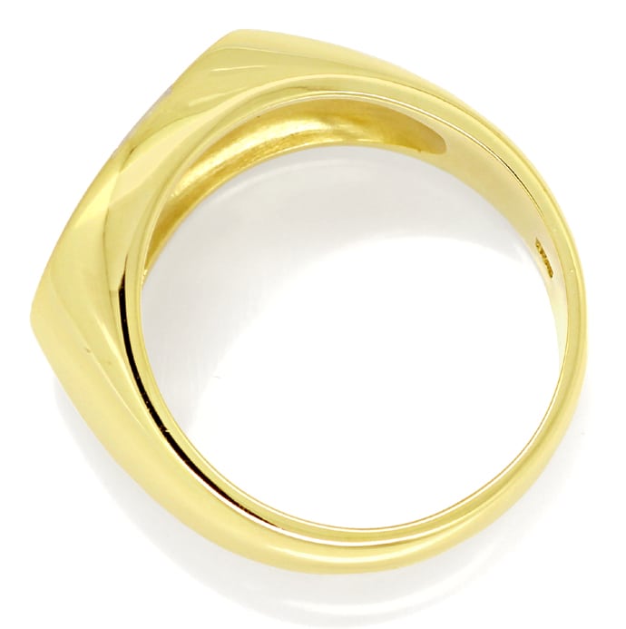 Foto 3 - Topmodischer Herren Siegel Ring mit Brillant in Bicolor, R8966