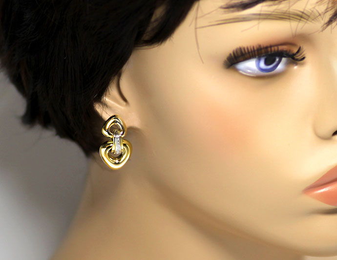 Foto 4 - Wunderschöne Plastische Ohrhänger, mit 0,04ct Diamanten, S9071