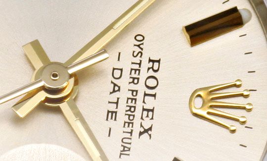 Foto 3 - Rolex Date Damen-Armbanduhr Stahlgold Automatik Jubilee, U1511